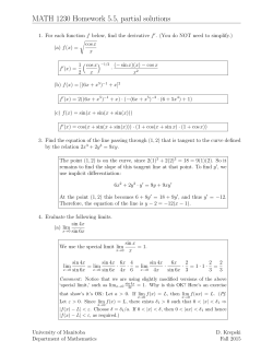 MATH 1230 Homework 5.5, partial solutions
