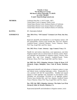 Timothy J. Kooy Bio - The Sterling Law Group