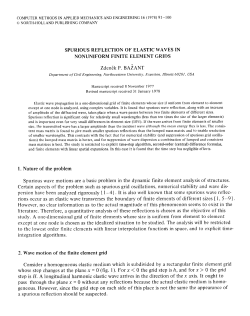 spurious reflection of elastic waves in