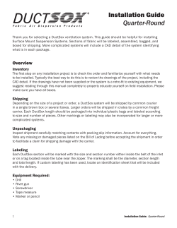 Installation Guide Quarter-Round