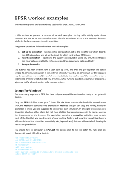 EPSR worked examples