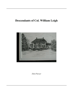 Descendants of Col. William Leigh