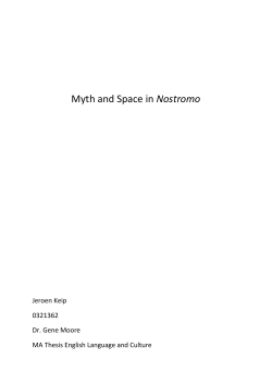 Myth and Space in Nostromo - UvA-DARE