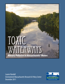 Mercury Pollution in Massachusetts` Waters