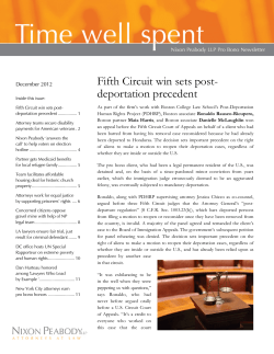 Fifth Circuit win sets post- deportation precedent