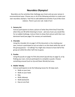 Neurobics Olympics!