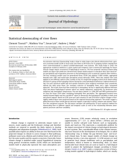Statistical downscaling of river flows