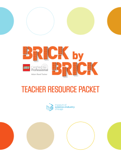 Teacher Resource Packet - Museum of Science and Industry, Chicago