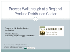 Process Walkthrough at a Regional Produce Distribution Center