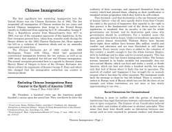 Chinese Immigration - Moore Public Schools