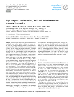High temporal resolution Br2, BrCl and BrO observations in coastal