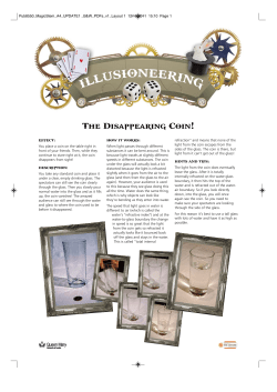 The Disappearing Coin!