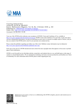 Counting Ordered Pairs