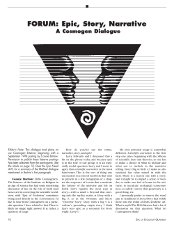 Epic, Story, Narrative