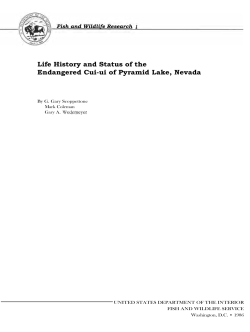 Life History and Status of the Endangered Cui