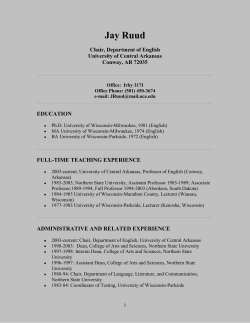 Jay Ruud - University of Central Arkansas