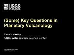 (Some) Key Questions in Planetary Volcanology