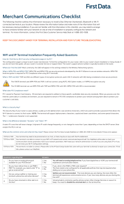 Merchant Communications Checklist