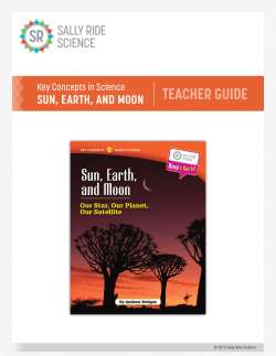 sun, earth, and moon teacher guide