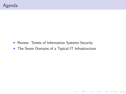 Information Systems Security