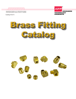 Brass Fitting Catalog Brass Fitting Catalog