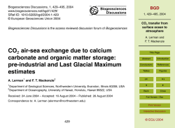 CO2 transfer from surface ocean to atmosphere