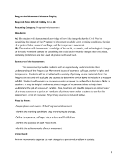 Sample PBA USHII Progressive Movement