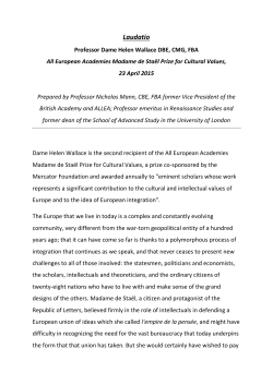 Laudatio by Nicholas Mann