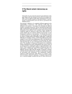 5 The liberal variant: democracy as rights