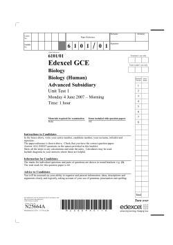 Edexcel GCE - The Student Room
