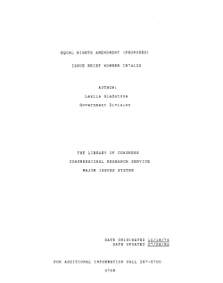 IB74122: Equal Rights Amendment (Proposed)