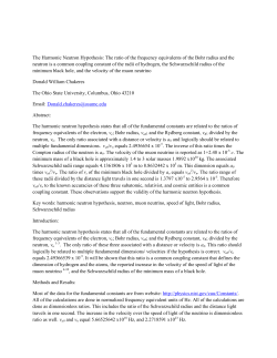 The Harmonic Neutron Hypothesis
