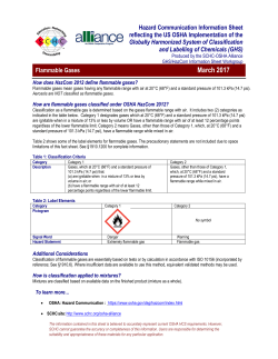 Flammable Gases - Society for Chemical Hazard Communication
