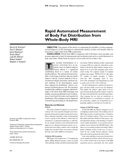 Rapid Automated Measurement of Body Fat Distribution from Whole