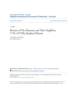 Review of The Shawnees and Their Neighbors, 1795