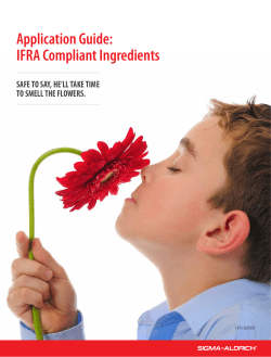 IFRA Compliant Ingredients Application Guide - Sigma