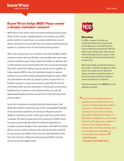 MOD Pizza - know`N`act