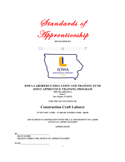 Apprenticeship Standards