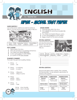 Contoh Kertas UPSR ENGLISH