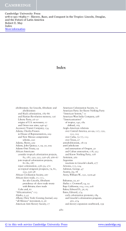 Slavery - Assets - Cambridge University Press