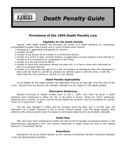 a printable brochure containing factual information about the death