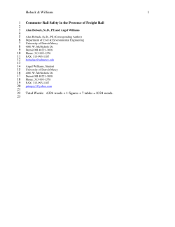 Commuter Rail Safety in the Presence of Freight Rail
