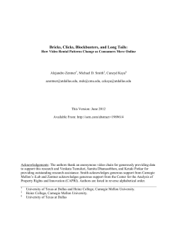 Bricks, Clicks, Blockbusters, and Long Tails