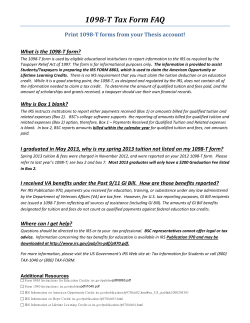 1098-T Tax Form FAQ