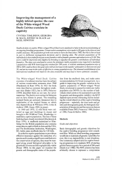 Improving the management of a highly inbred species: the