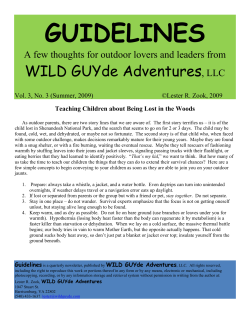 No. 3: Teaching children about being lost in the