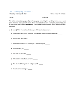 CHEQ 1094 Spring 2016 test 2