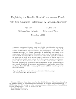 Explaining the Durable Goods Co-movement