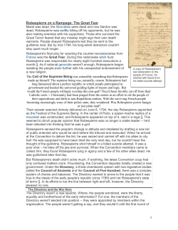 Robespierre on a Rampage: The Great Fear