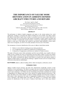 the importance of failure mode identification in adhesive bonded
